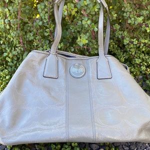 Gray Coach purses used and pre Loved.. See pictures for markings